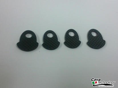 Kit  piastrini chiusura per frecce aftermarket in carbonio per MV AGUSTA Brutale 
750 / 910 / 1078